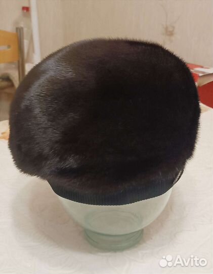 Шапка-берет норковая
