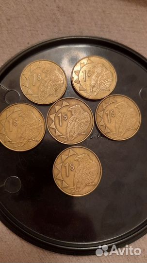 Монеты republic of namibia 1s 6шт цена договорная