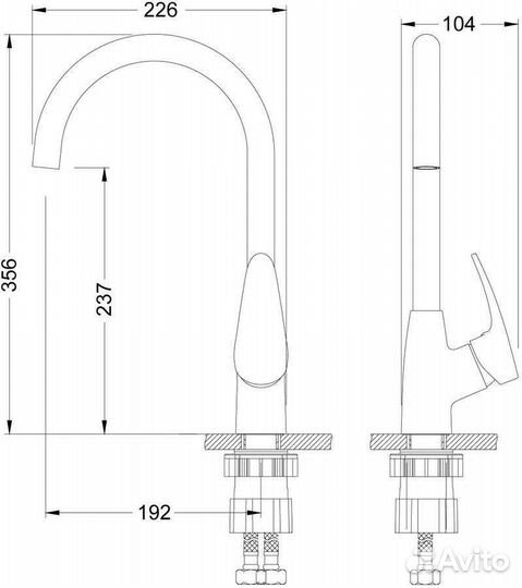 Смеситель для кухни Lemark Linara LM0405C