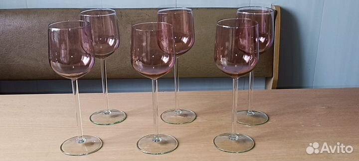 Фужеры / бокалы. Калининские. Цветное стекло.ссср