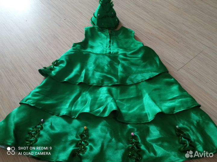 Новогодний костюм для девочки ёлочка