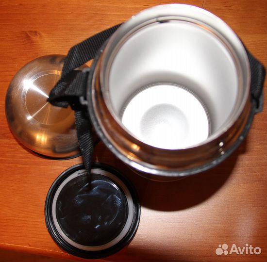 Термос металлический суповой чайный 1 литр