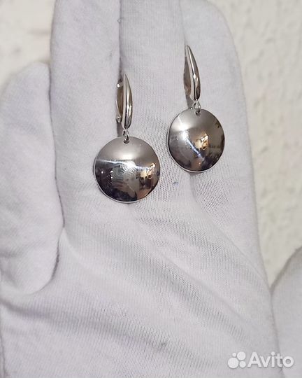 Серьги серебро