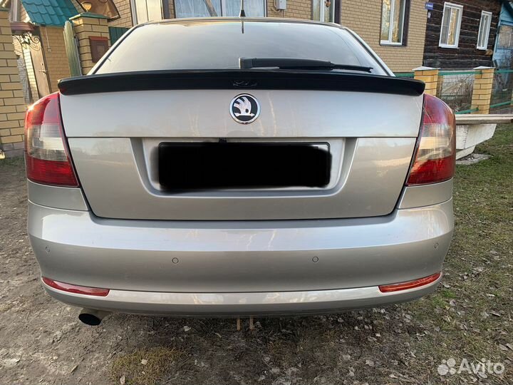 Skoda octavia a5 fl спойлер лип-спойлер