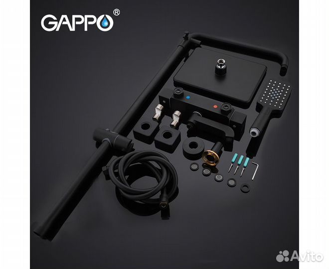 Душевая стойка с термостатом gappo G2491-6