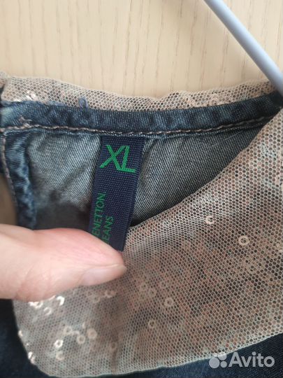 Блузка benetton jeans для девочки XL