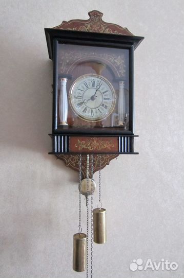 Маятник старинных часов, ходиков, латунь