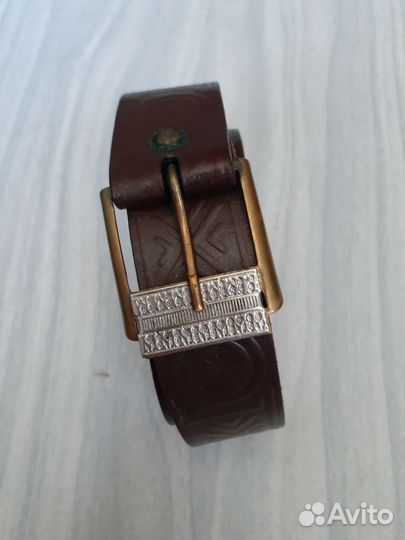 Ремень мужской и портмоне из кожи времен СССР