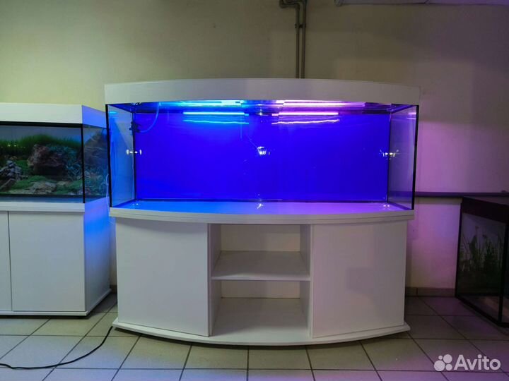 Аквариум 680 свет биофильтр фон подставка