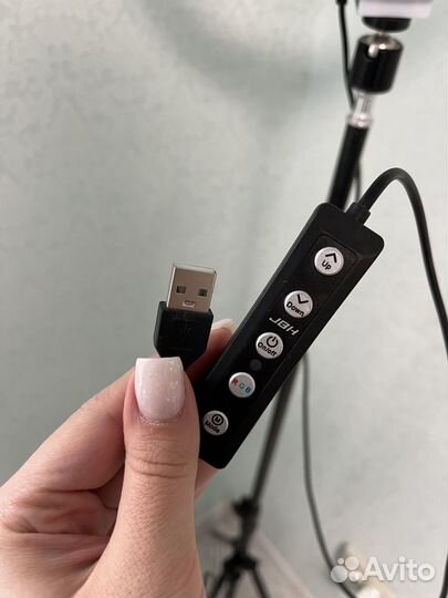 Кольцевая лампа 33 см для селфи