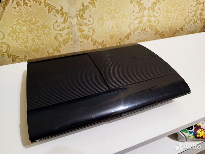Sony PS3 Super Slim 500Gb Прошитая 2 геймпада