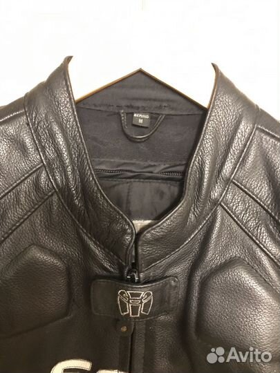 Мотокуртка кожаная мужская