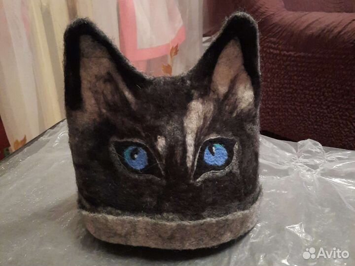 Банная шапка, валяние.Ручная работа