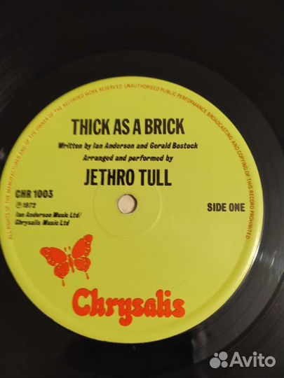 Виниловая пластинка. Jethro tulll