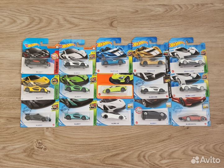 Hot Wheels машинки Mclaren