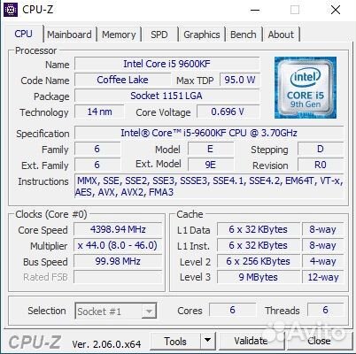 Intel core i5 9600kf + gigabyte z390 gaming X