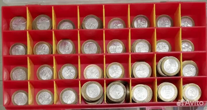 10 рублёвые юбилейные биметаллические монеты РФ