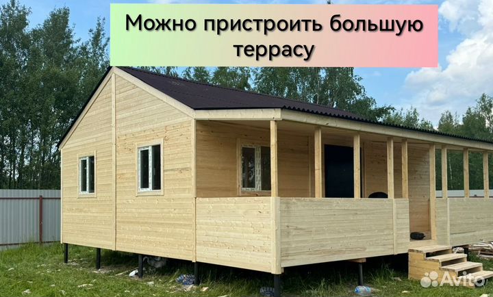 Каркасный дачный дом 6х8 под ключ