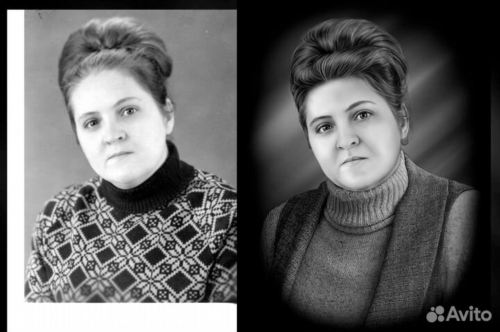 Ретушь фотографий на памятник/ ретушер удаленно