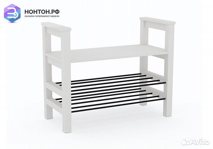 Стеллаж для обуви khimki белый