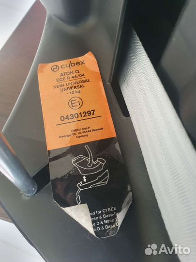 Автокресло cybex aton q plus
