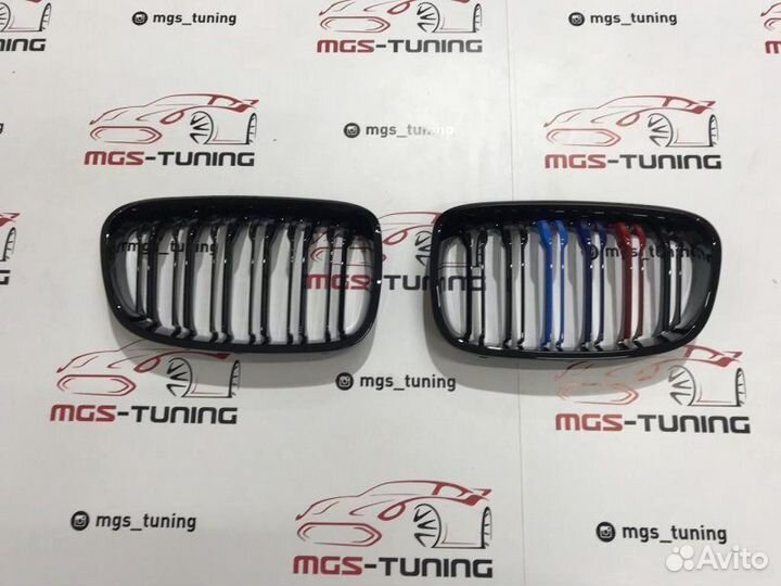 Решетка BMW 1 серии f20 11-15 гг. триколор