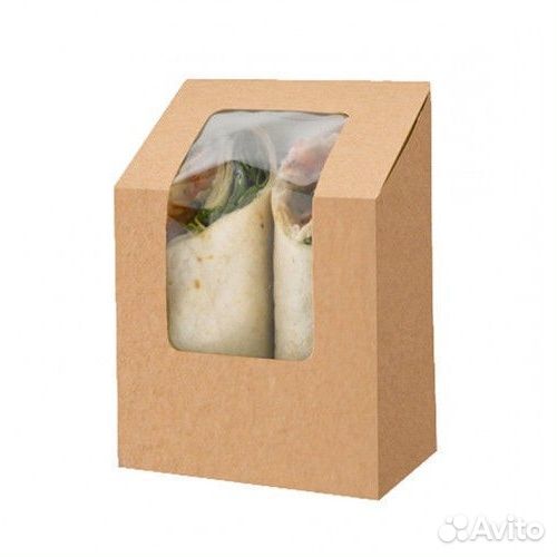 Коробки крафт для бургеров/сэндвичей/лапши