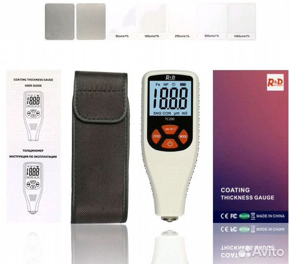 Толщиномер R&D TC-200 белый. Новый