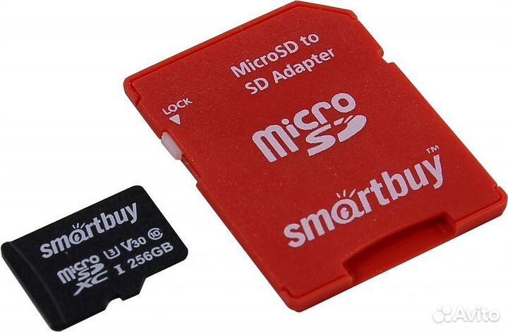 Карта памяти micro SD 256gb 4K Smartbuy