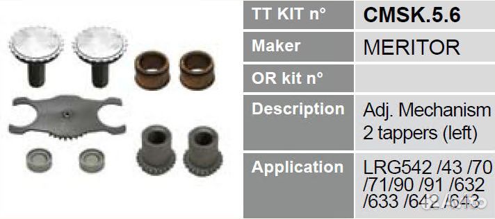 Ремкомплект суппорта elsa 1 meritor 