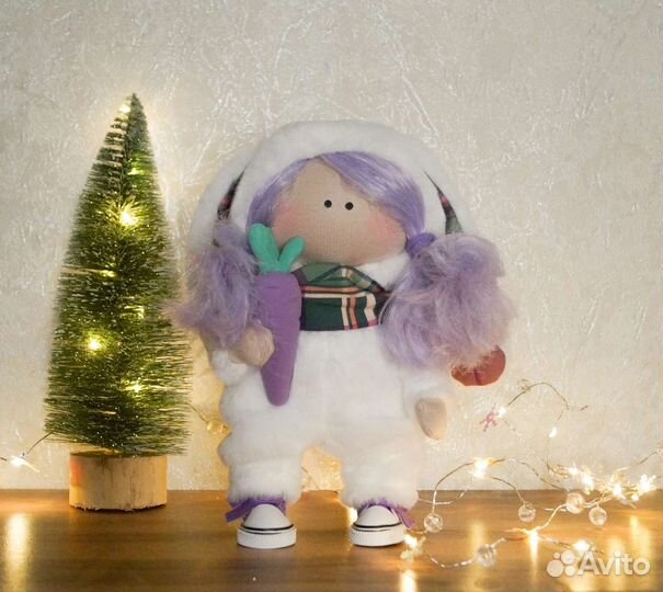 Интерьерная кукла Снежка