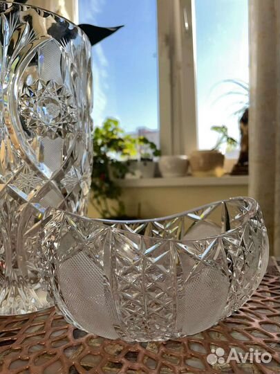 Ваза хрустальная