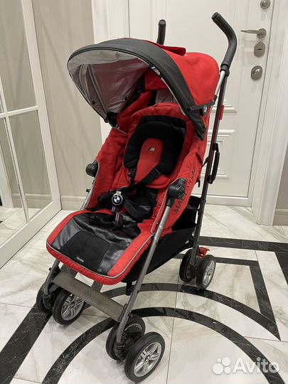 Коляска трость Maclaren BMW M красная