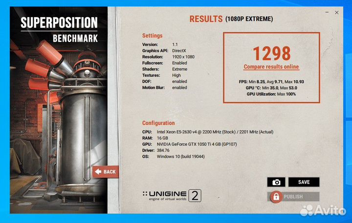 Белая Colorful GTX 1050 Ti gaming V5 4Gb