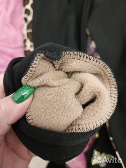 Лосины утепленные с лампасами