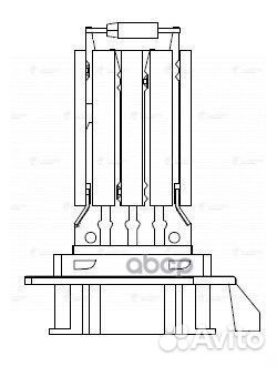 Резистор вентилятора отопителя skoda octavia II