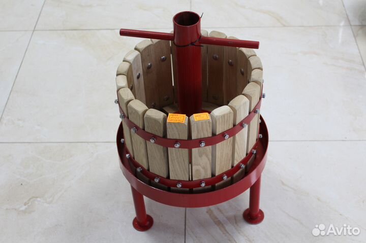 Пресс для отжима сока (вина) дубовый винтовой 15л