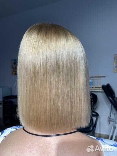 Кератиновое выпрямление волос