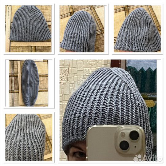 Шапка женская вязаная ручная работа