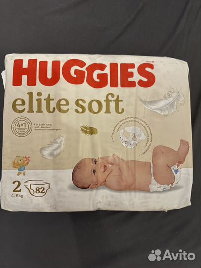 Памперсы huggies elite soft 2