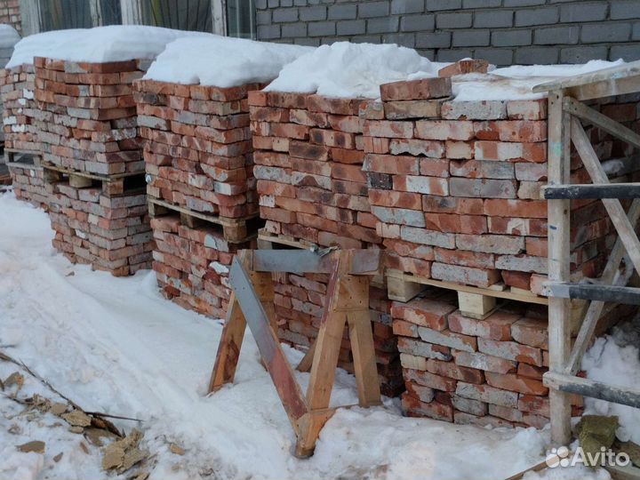Кирпич красный бу