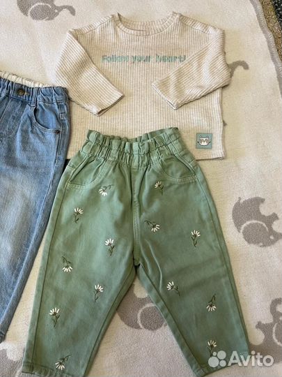 Джинсы и кофта для девочки 80