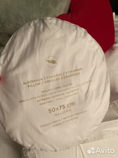 Подушка Zara home 50 на 75 и 60 на 60 перо