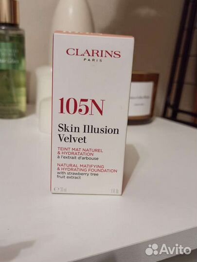 Тональный крем Clarins skin illusion Velvet 105N
