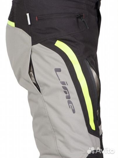 Мотоштаны Текстильные MBW Buck / Черно-серый