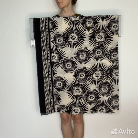 Натуральный шелк одуванчики. Италия. Отрез 1,5 м