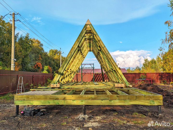 Дом афрейм 6 на 8