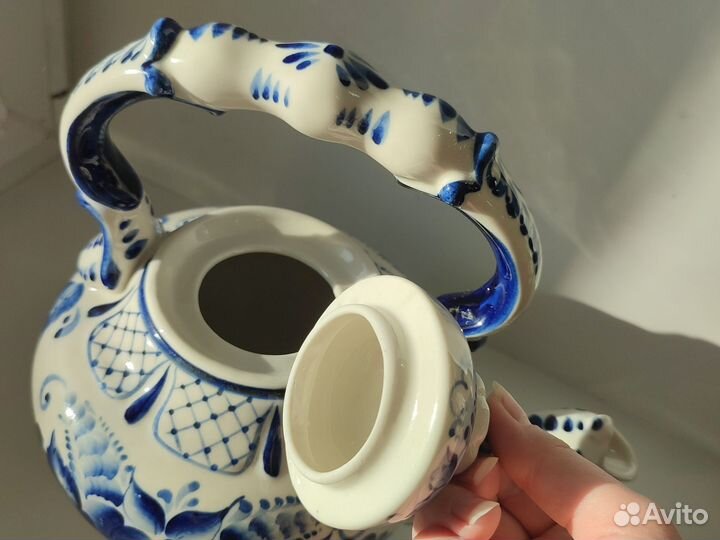 Чайник заварочный гжель 1-1,5 л