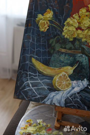 Картина маслом на холсте « Любовь к желтому»