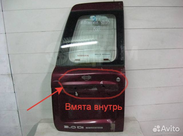 Дверь багажника со стеклом Ниссан Патрол Y61